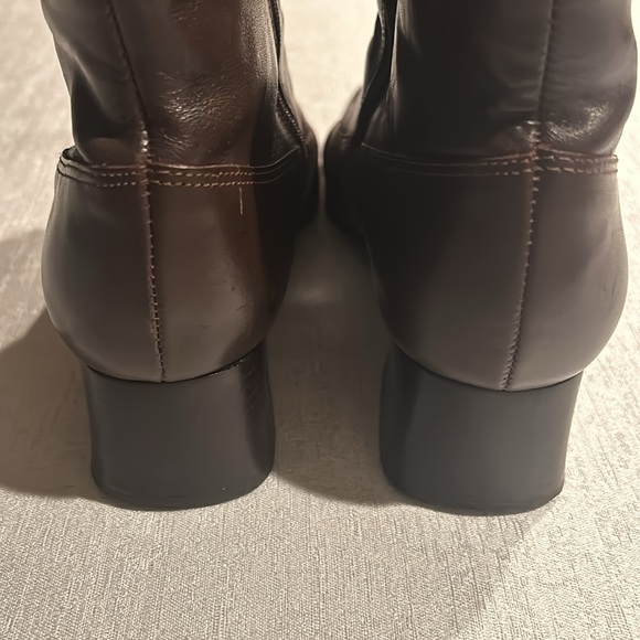 London Fog Women’s/Sieblen Tall Brown Ankle Booties w/ Chunky Heel Size 8 - Picture 14 of 16